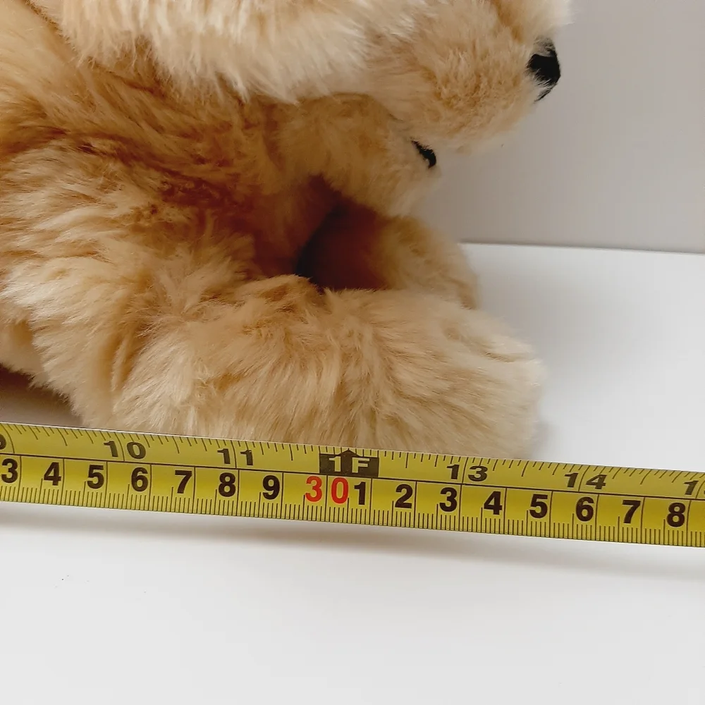 🍒 FOLKMANIS Golden Retriever Puppy Dog Hand Puppet Plush Soft Kids Toy - Picture 3 of 16